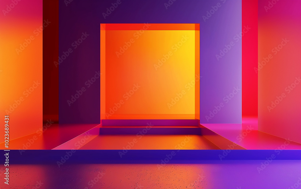 A sleek gradient from vibrant orange to deep purple background. Generative AI A sleek gradient from vibrant orange to deep purple background. Generative AI