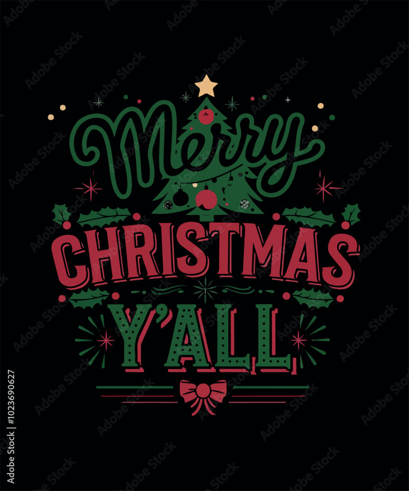 Merry Christmas T-shirt Design Merry Christmas T-shirt Design