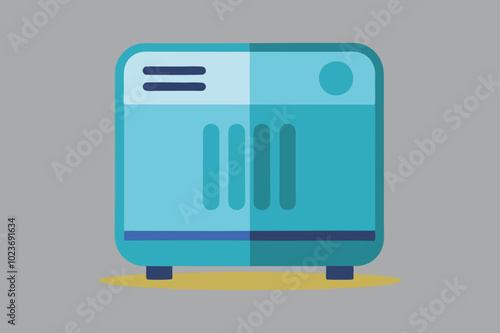 Home appliance, dehumidifier vector art illustration.