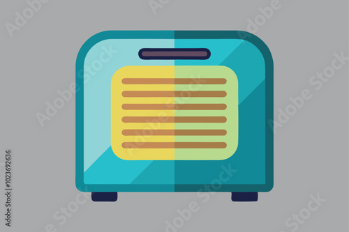 Home appliance, dehumidifier vector art illustration.