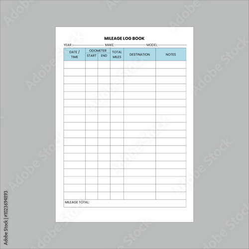 mileage log book