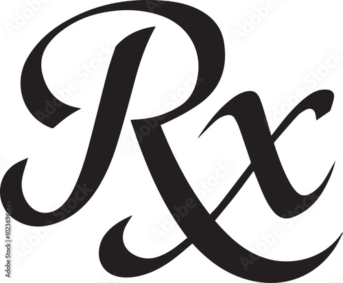 Rx pad template, Medical regular prescription form.