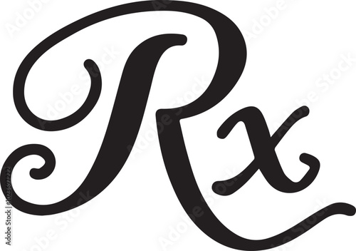 Rx pad template, Medical regular prescription form.