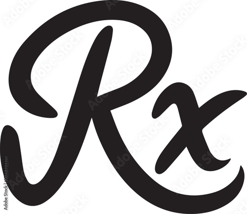 Rx pad template, Medical regular prescription form.