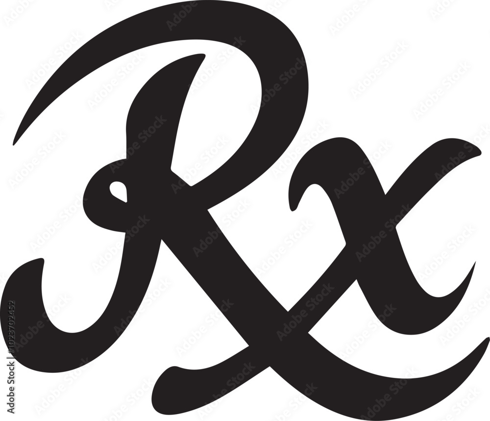 Rx pad template, Medical regular prescription form. Rx pad template, Medical regular prescription form.
