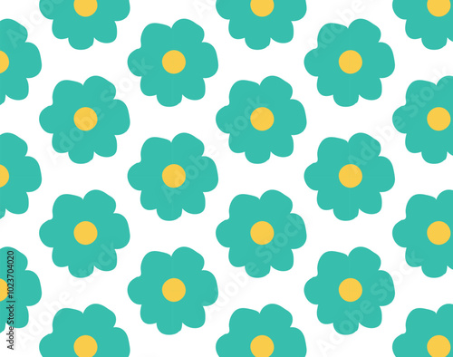 Seamless  botany flowers Pattern, Abstract colorful flowers background. style for fabric, banners, wallpaper, posters, websites, online shopping.Vector illustration design and creative idea,eps 10.