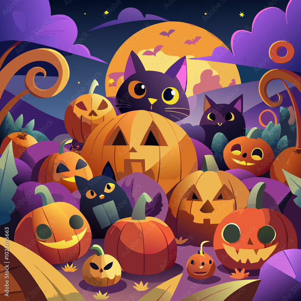 Halloween Enchantment: Bewitched Cats Halloween Enchantment: Bewitched Cats