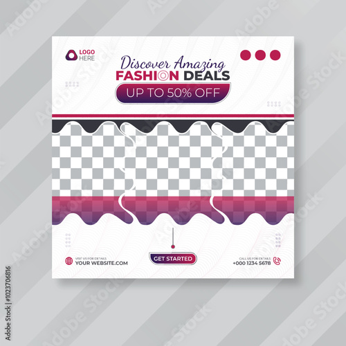 Top Fashion Modern Sale Post for Men's Clothing Deals