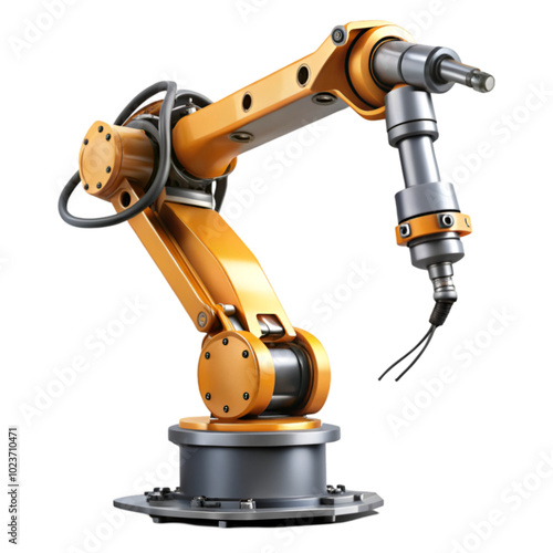 Ai cloud concept with robot arm