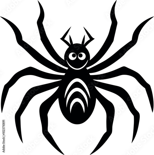 Halloween Spider Silhouette vector