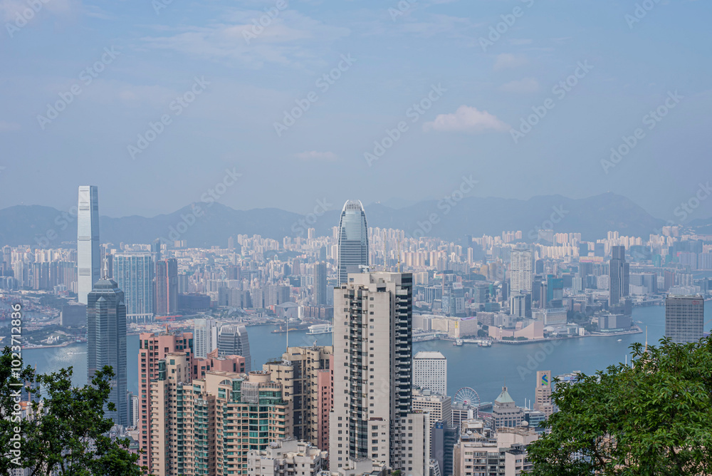 Obraz premium 홍콩의 도심