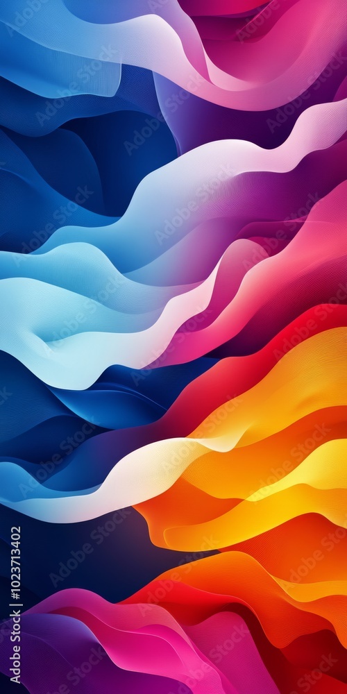 A stunning abstract image featuring vibrant, colorful gradient waves layered to create a dynamic and modern artistic background. A stunning abstract image featuring vibrant, colorful gradient waves layered to create a dynamic and modern artistic background.