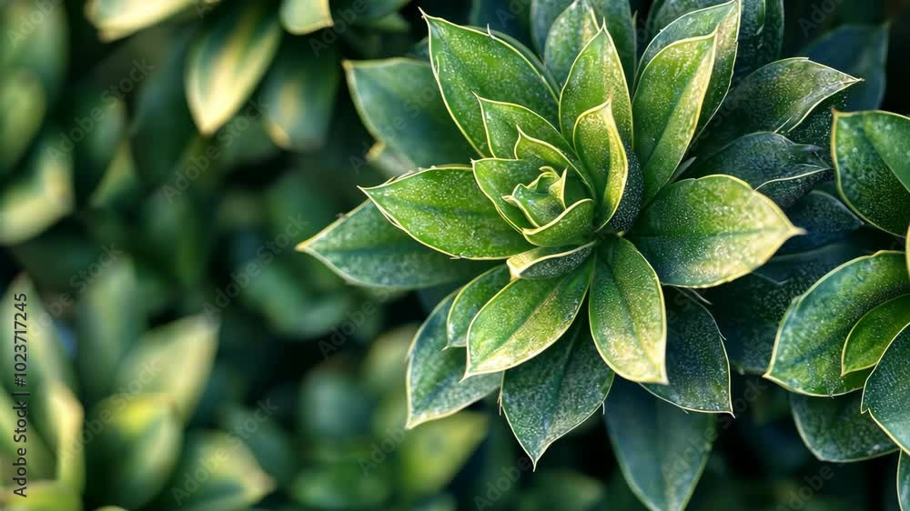 A close-up shot of a green succulent plant growing in a garden A close-up shot of a green succulent plant growing in a garden