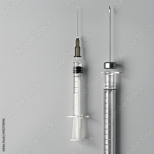 Sterile Medical IV Needle Displayed In Conducive Environment for Safe and Effective Intravenous Therapy photo