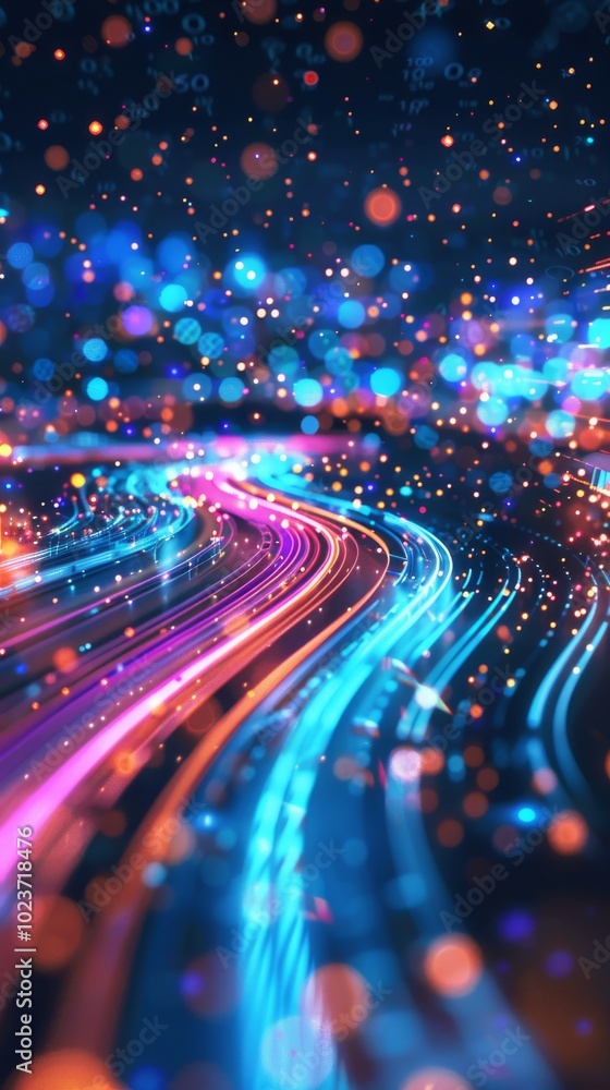 Data-driven marketing in a bright abstract setting. Data-driven marketing in a bright abstract setting.