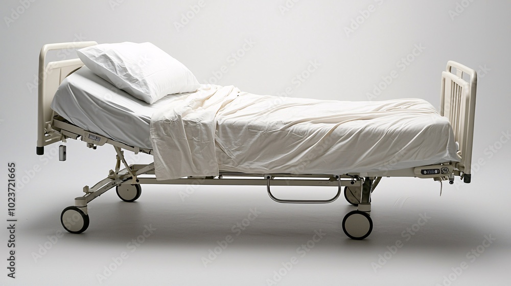 Hospital Bed with Clean Sheets Hospital Bed with Clean Sheets