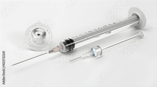 Sterile Medical IV Needle Displayed In Conducive Environment for Safe and Effective Intravenous Therapy photo