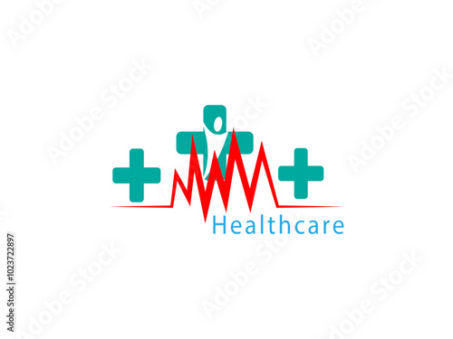 Healthcare logo, Health Icon Vector Logo Design,healthcare and medical design,Cross medical health logo design,health logistic logo designs for medical fast service,