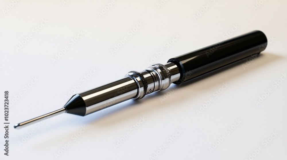 Fototapeta premium Otoscope Laying on a White Background