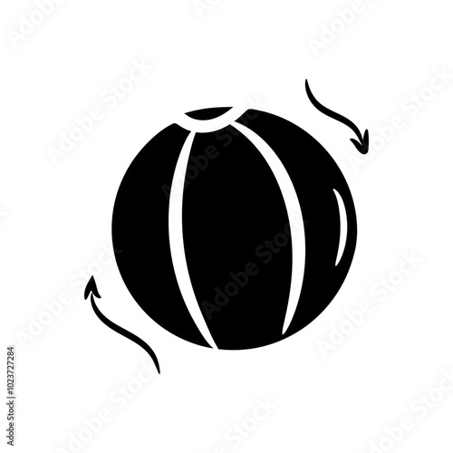 Hand-drawn ball silhouette, Sports and entertainment silhouette