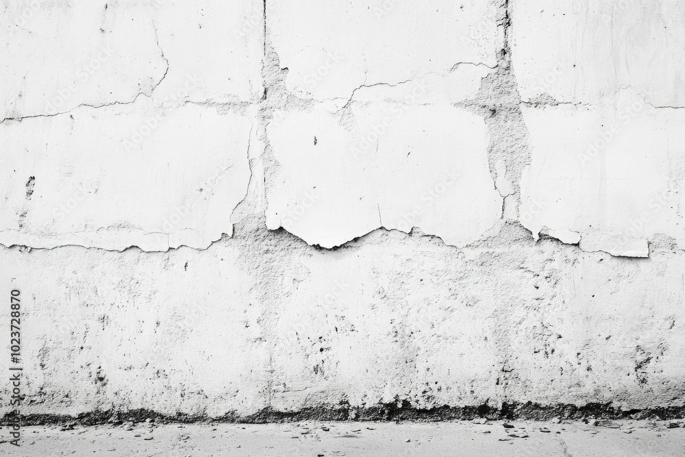 Obraz premium Plain and Smooth White Concrete Wall Surface