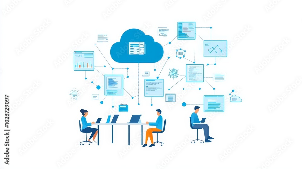 Cloud Computing and Data Sharing with Team Working on Laptops and Connected Devices Cloud Computing and Data Sharing with Team Working on Laptops and Connected Devices