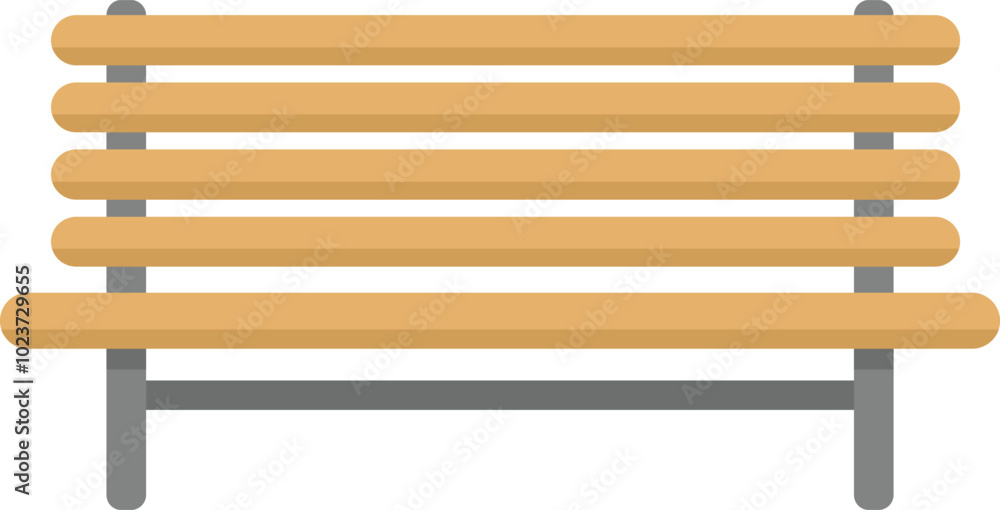 This wooden bench is standing on a white background This wooden bench is standing on a white background