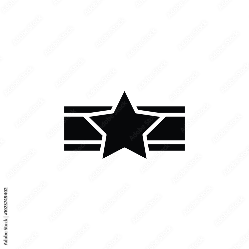 star ribbon solid icon vector design good for web or mobile app star ribbon solid icon vector design good for web or mobile app