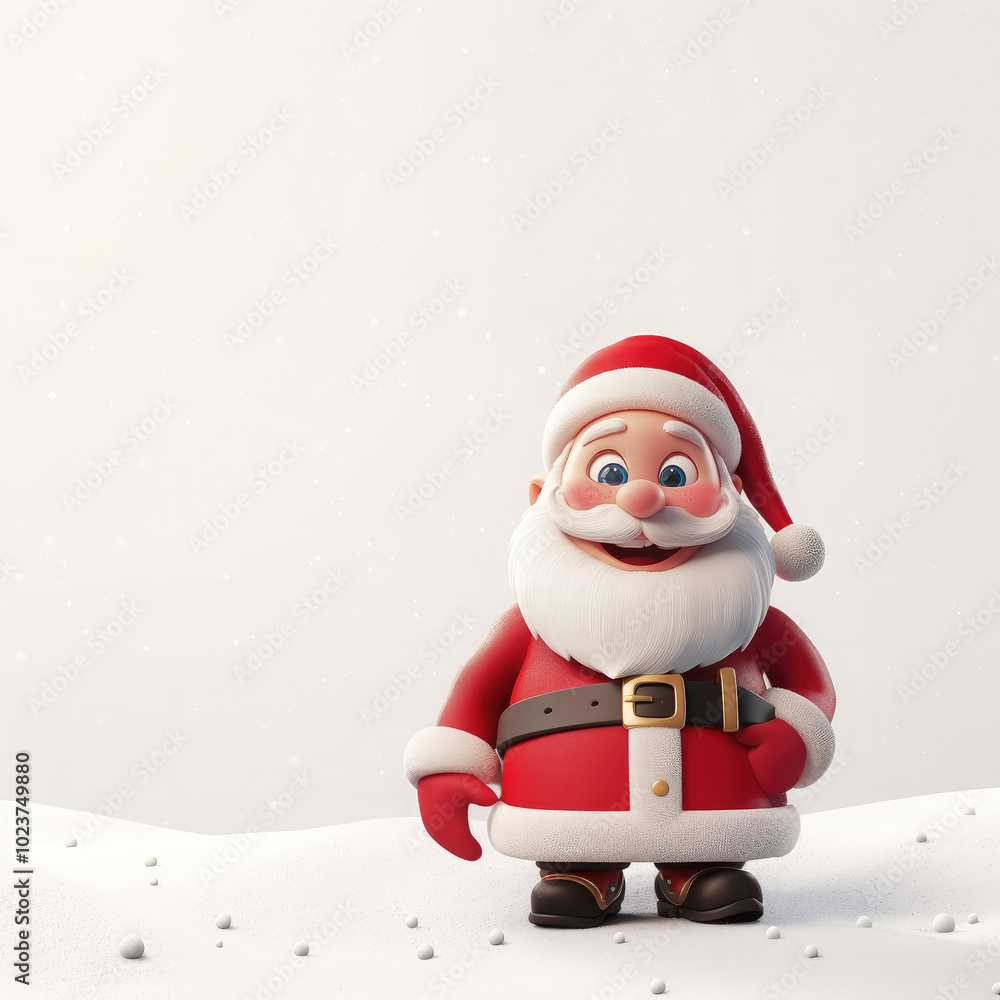cartoon 3d santa claus on white background, copyspace, postcard, place for text, christmas, new year, december, winter, character, symbol, holiday, celebration, blank card, banner, xmas, funny hero cartoon 3d santa claus on white background, copyspace, postcard, place for text, christmas, new year, december, winter, character, symbol, holiday, celebration, blank card, banner, xmas, funny hero