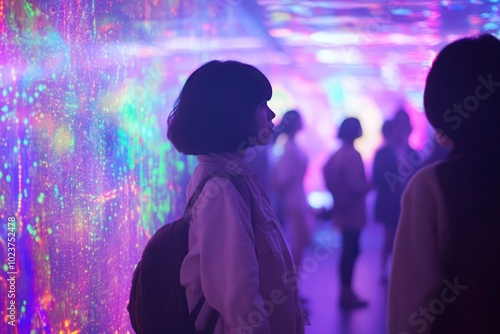 Japanese female university students in an immersive exhibition space-gigapixel-hq-scale-6_00x