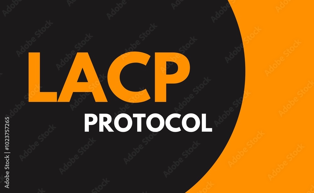 LACP Protocol, Link Aggregation Control Protocol Stock Illustration ...