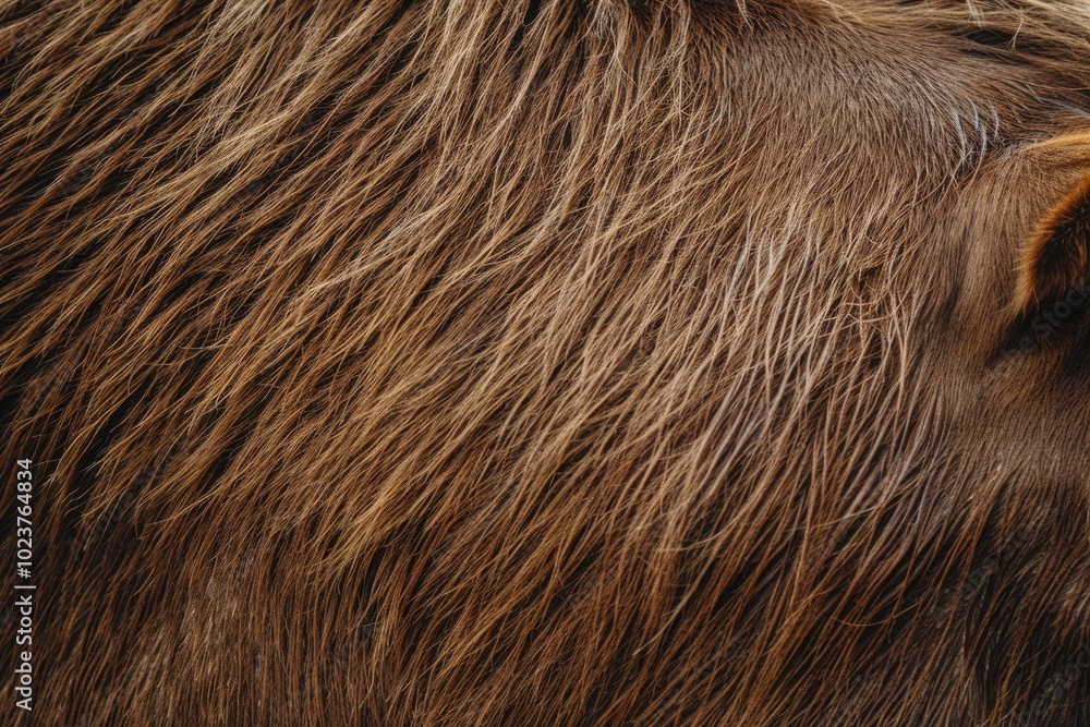 Close up texture of brown horse fur pattern. Close up texture of brown horse fur pattern.