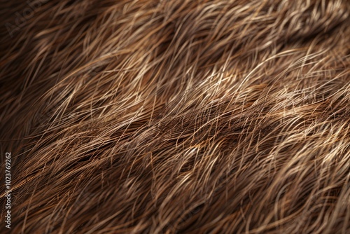 Macro Brown Dog Hair