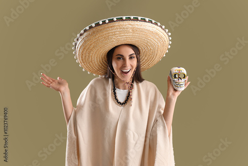Beautiful woman in sombrero...