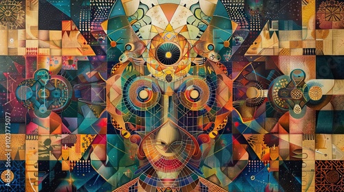 Intricate abstract artwork ...