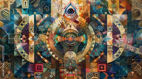 Intricate abstract artwork ...