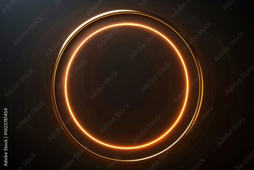 circle light frame on black background circle light frame on black background