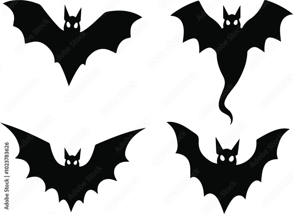 set of Halloween bats set of Halloween bats