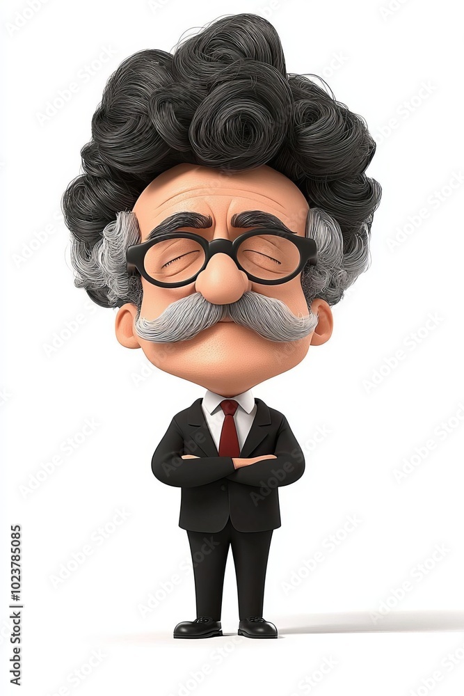Vibrant Cartoon Character with Exaggerated Proportions in Dynamic 3D Style Vibrant Cartoon Character with Exaggerated Proportions in Dynamic 3D Style