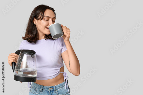 Beautiful young woman with ...