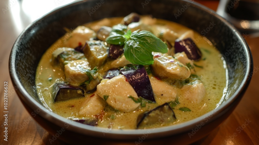 Delicious Green Curry with Eggplant and Gnocchi Delicious Green Curry with Eggplant and Gnocchi