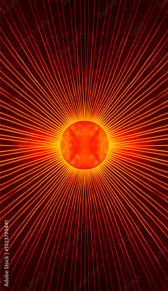 Fototapeta premium abstract sun burst phone wallpaper