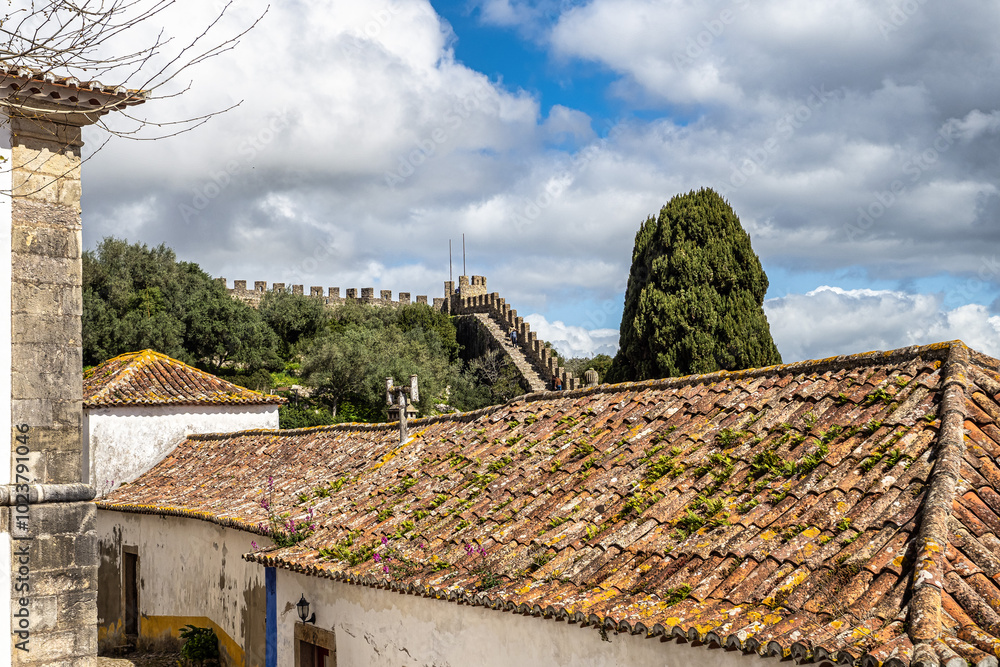 Φωτογραφία The Castle of Obidos, Castelo de Obidos is a well preserved medieval palace in t