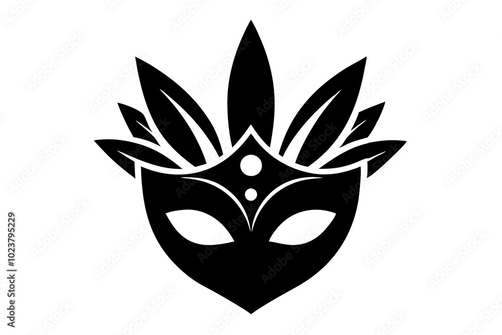 Carnival mask icon rendering vector illustration Carnival mask icon rendering vector illustration
