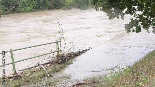 the river overflowed its banks during 1 photo