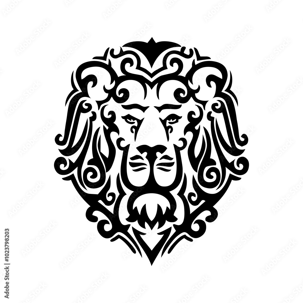 Black lion icon Black lion icon