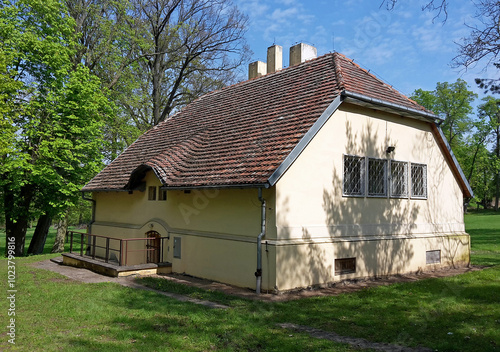 Wallpaper Mural Folwark building in Lubostron palace complex, Poland Torontodigital.ca