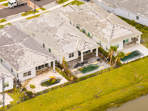 Hurricane Milton tornado damaged homes in Palm Beach Gardens photo