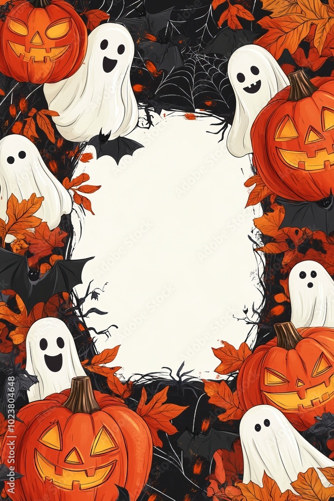 halloween invitation template with pumpkins halloween invitation template with pumpkins