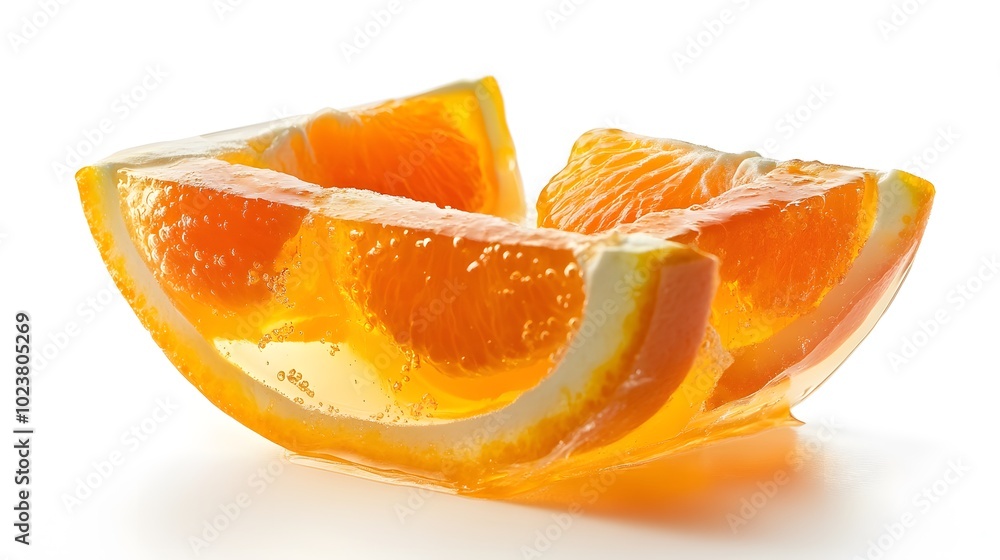 Orange jelly slices: vibrant and refreshing citrus dessert art Orange jelly slices: vibrant and refreshing citrus dessert art